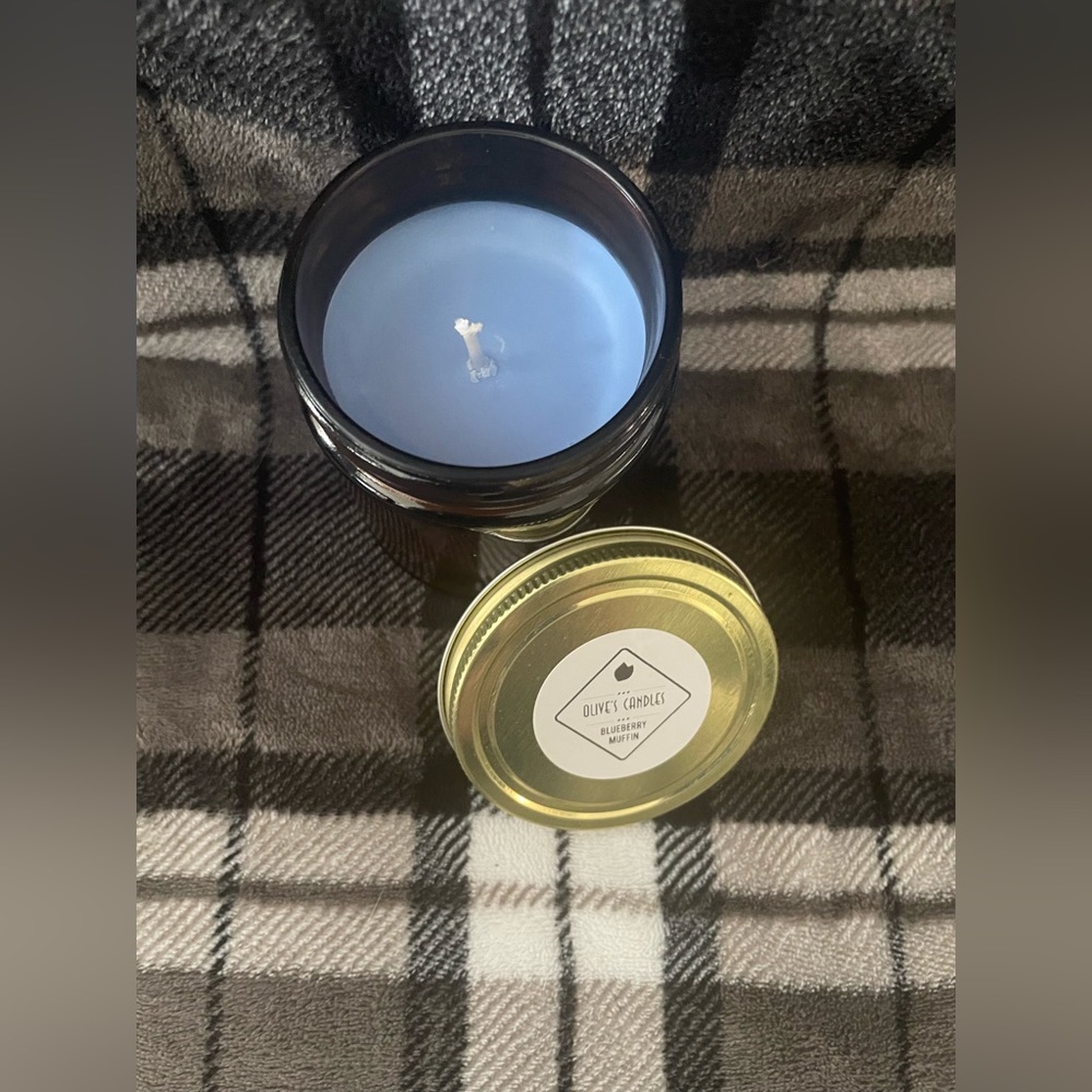 3/$50 Brand: Olive’s Candles | Size: 5 oz candle | Scent: Blueberry muffin - Picture 3 of 3